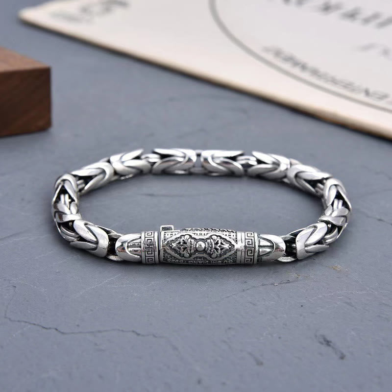 Nimara Ritual Dorje Vajra Om Mani Padme Hum Peace Love Copper Chain Bracelet