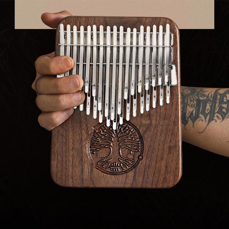 Nimara Ritual Kalimba 34 Keys Thumb Piano Tree of Life Design Portable Finger Marimba Piano