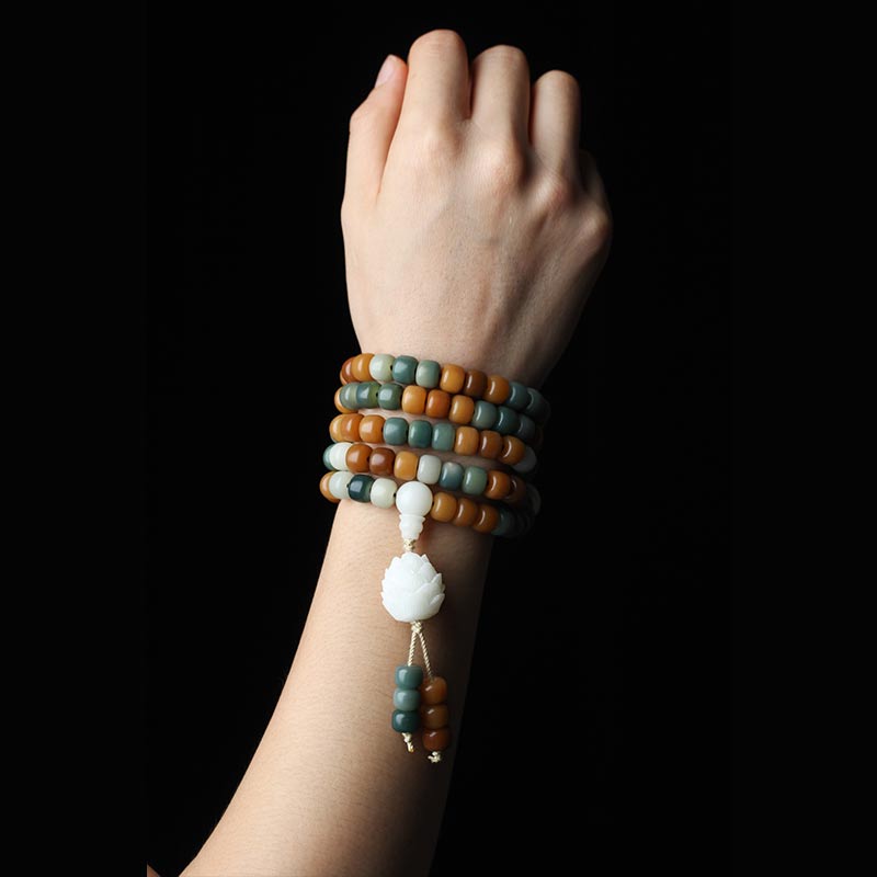 Nimara Ritual Bodhi Lotus Mala Harmony Necklace Bracelet