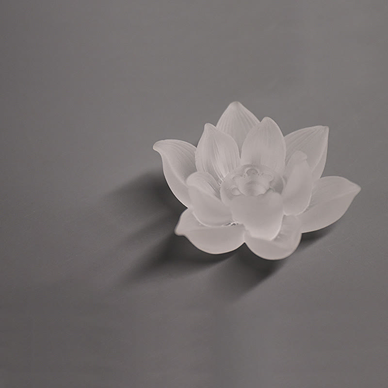 Nimara Ritual Mini Lotus Liuli Crystal Healing Meditation Stick Incense Burner
