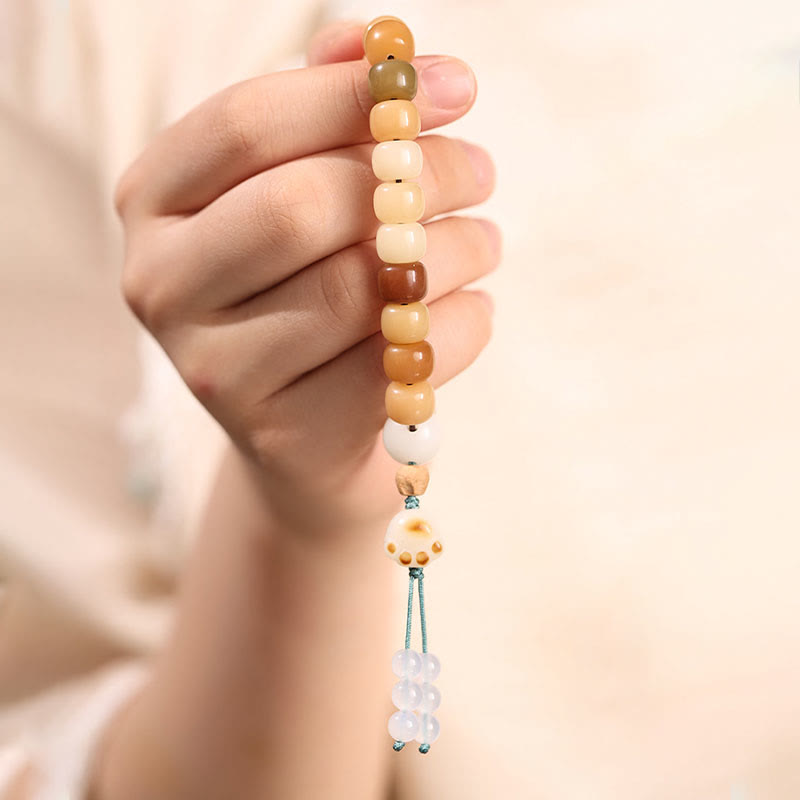 Nimara Ritual Natural Bodhi Seed The Lord of the Corpse Forest Om Mani Padme Hum Wisdom Bracelet