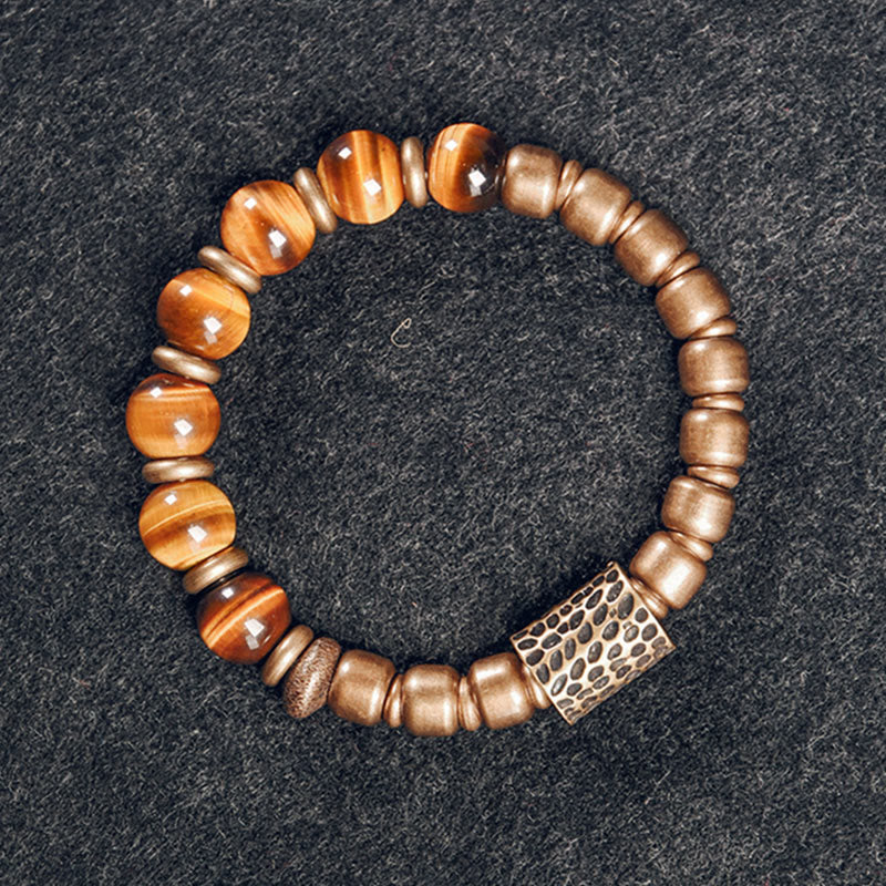 Nimara Ritual Tiger Eye Stone Copper Protection Bracelet