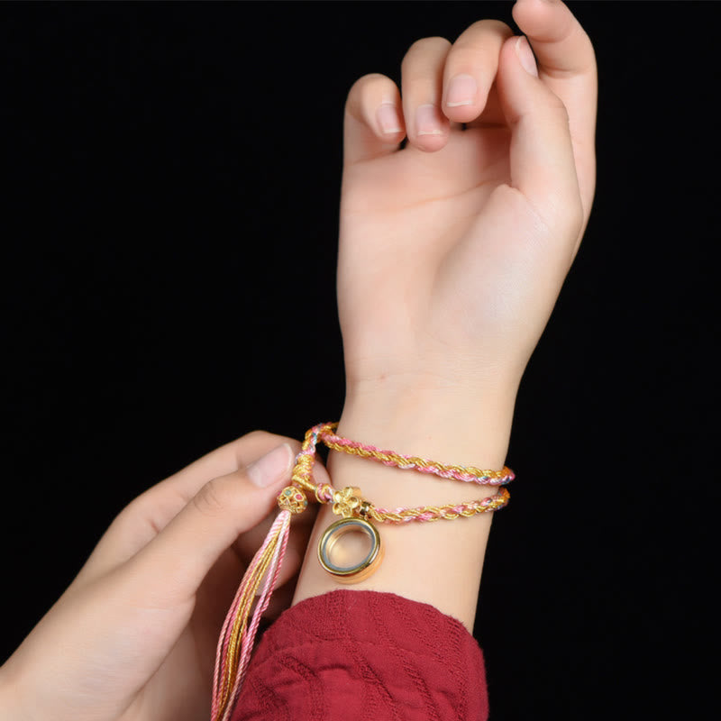 Nimara Ritual Tibetan Handmade Luck Colorful String Single Double Wrap Braided Bracelet
