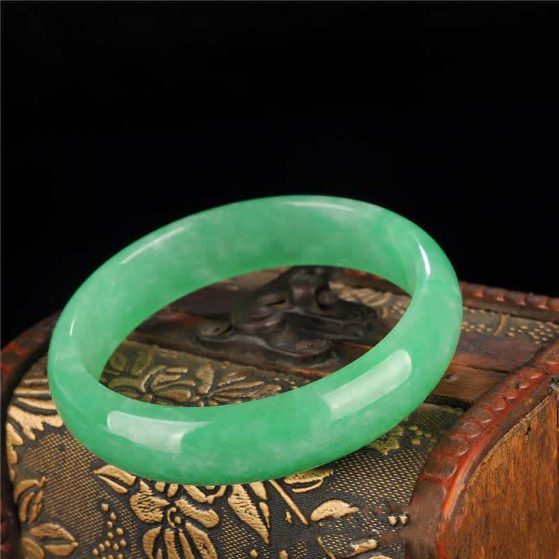 Nimara Ritual Quartzite Jade Healing Abundance Protection Bracelet Bangle