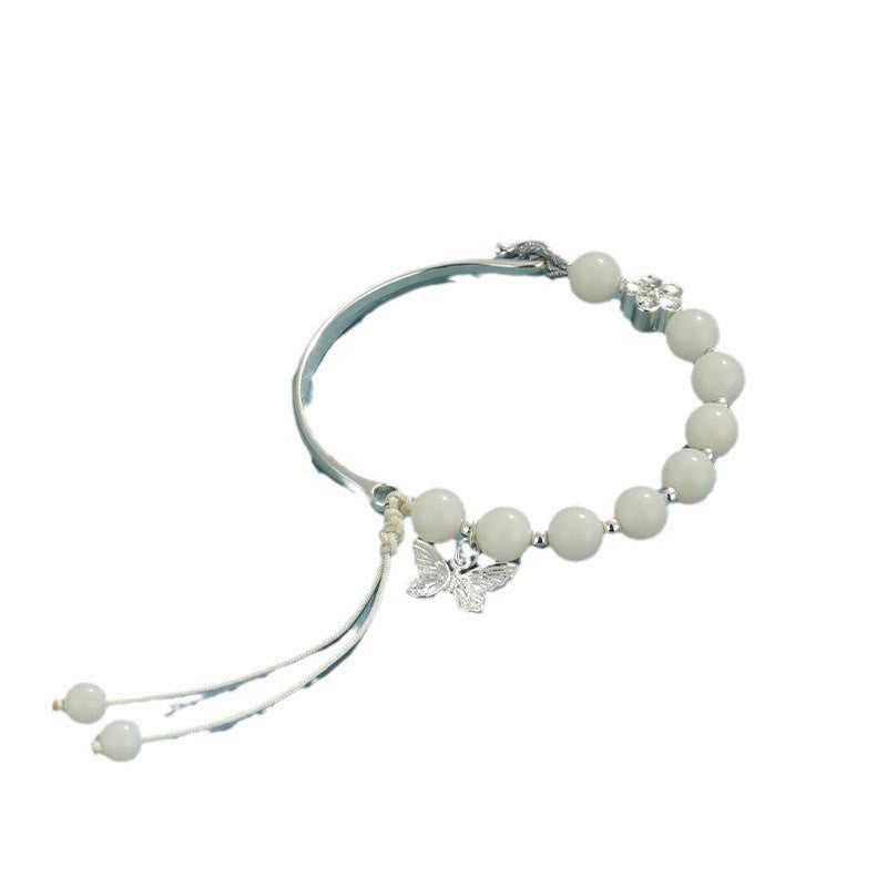 Nimara Ritual Bodhi Seed Butterfly Lotus Luck Wealth Bracelet Bangle
