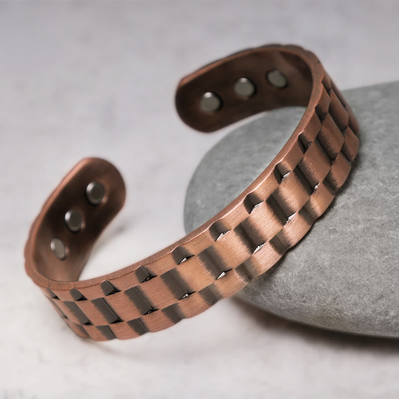 Nimara Ritual Vintage Copper Balance Cuff Bracelet