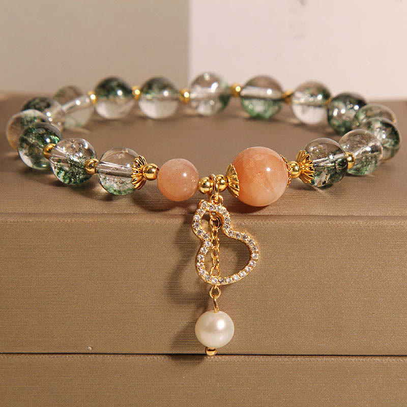 Nimara Ritual Green Phantom Gourd Charm Confidence Bracelet