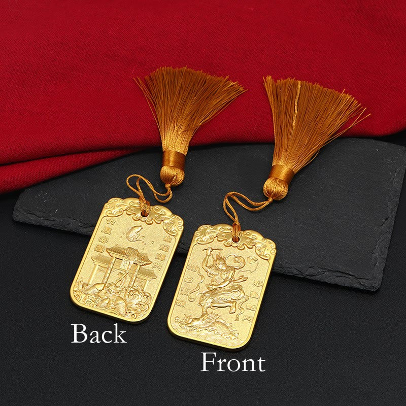 Nimara Ritual Feng Shui Auspicious Star Wenchang Pen Pagoda Koi Fish Car Hanging Decoration