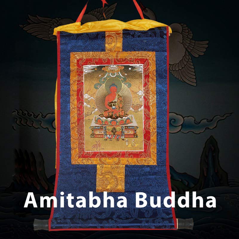 Nimara Ritual Tibetan Framed Thangka Blessing Protection Decoration