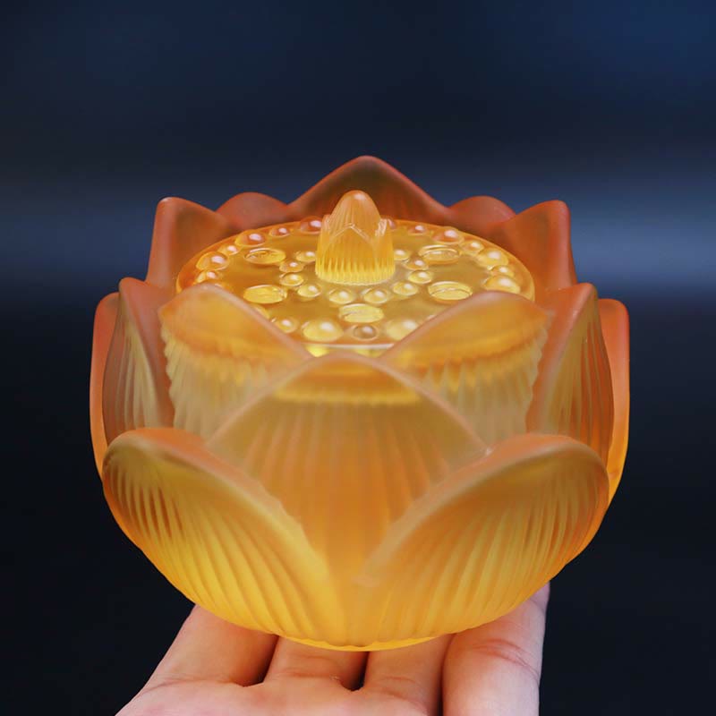 Nimara Ritual Lotus Liuli Crystal Healing Meditation Incense Burner