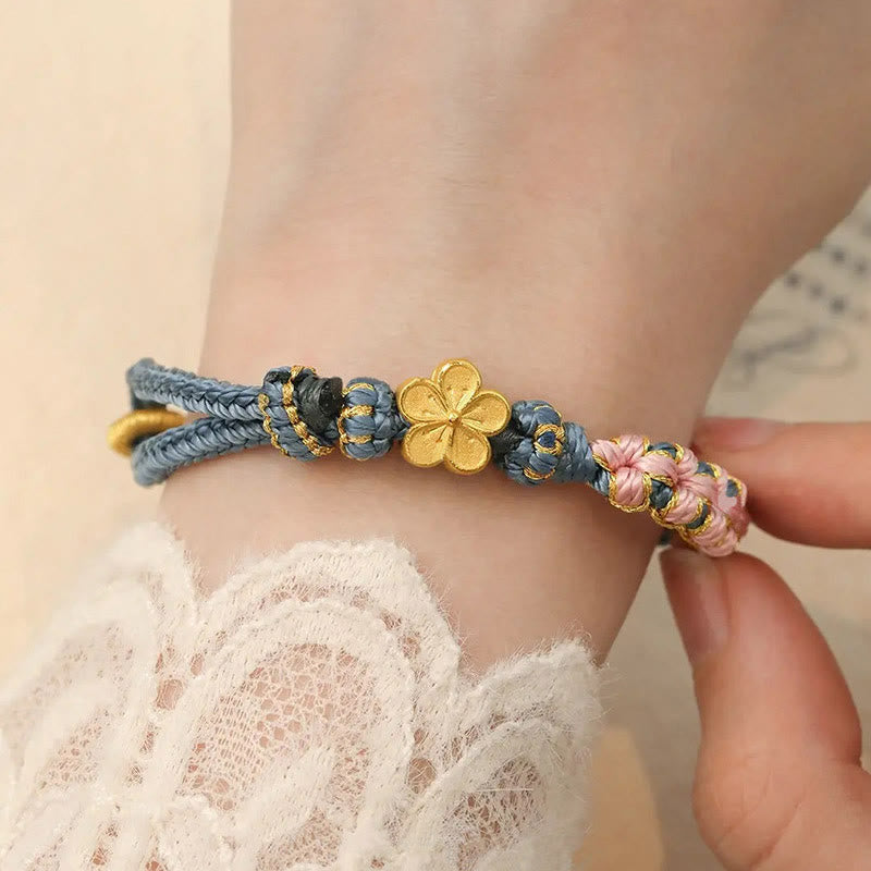 Nimara Ritual Peach Blossom Design Wealth String Bracelet