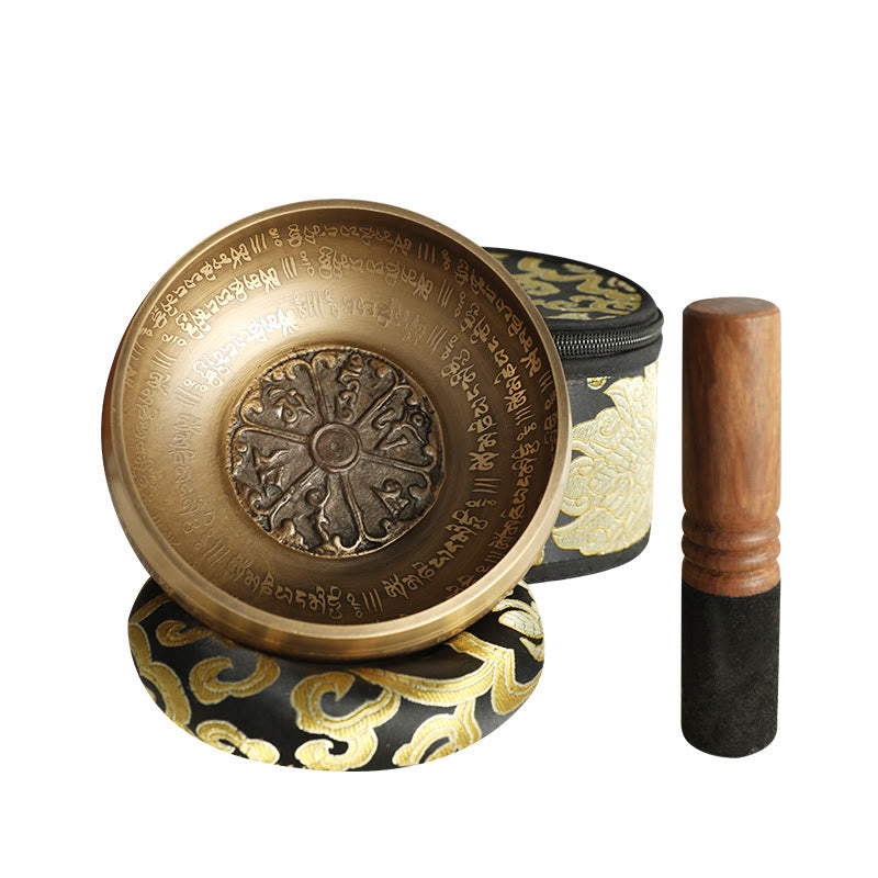 Nimara Ritual Tibetan Meditation Sound Bowl Handcrafted for Healing and Mindfulness Singing Bowl Set