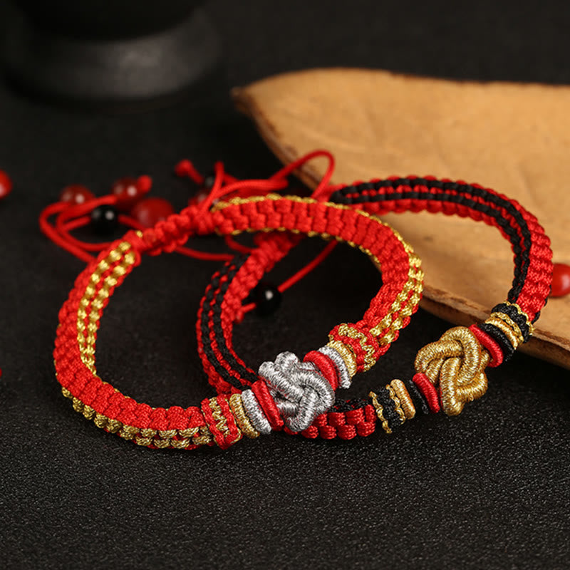 Nimara Ritual Colorful Rope True Love Knot Luck Handmade Bracelet
