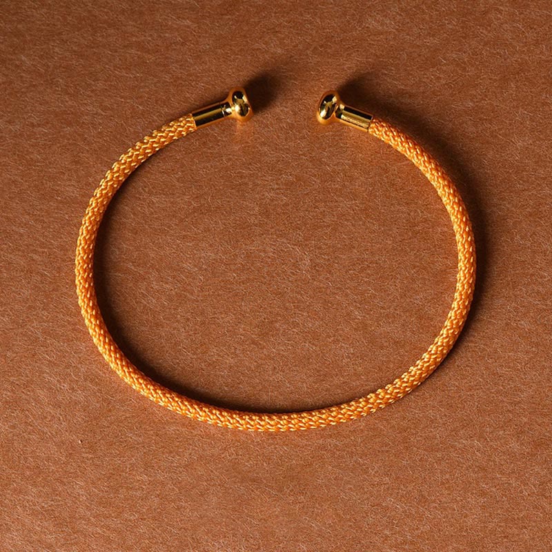 Nimara Ritual Simple Design Handmade Luck Braid String Cuff Bracelet