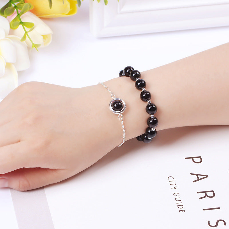 Nimara Ritual Sun Stone Strawberry Quartz Crystal Positive Bracelet