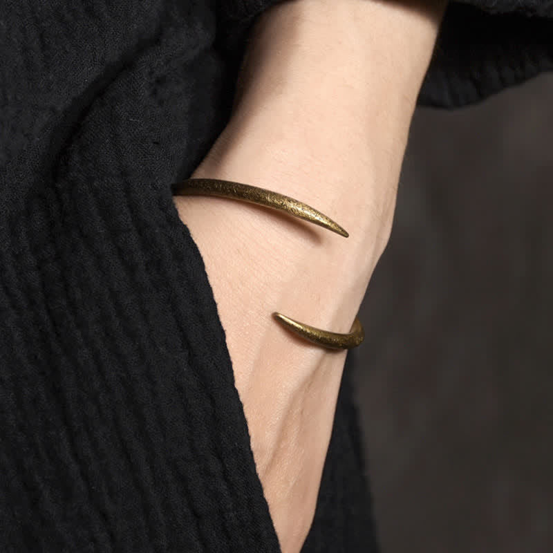 Nimara Ritual Simple Design Copper Luck Adjustable Cuff Bracelet