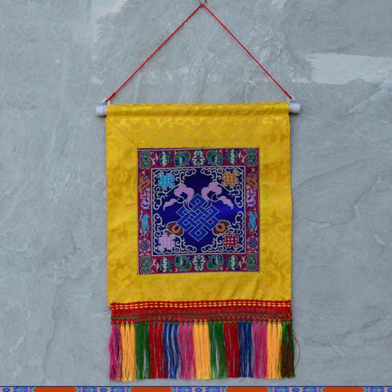 Nimara Ritual Vajra Auspicious Symbols Spiritual Power Wall Art