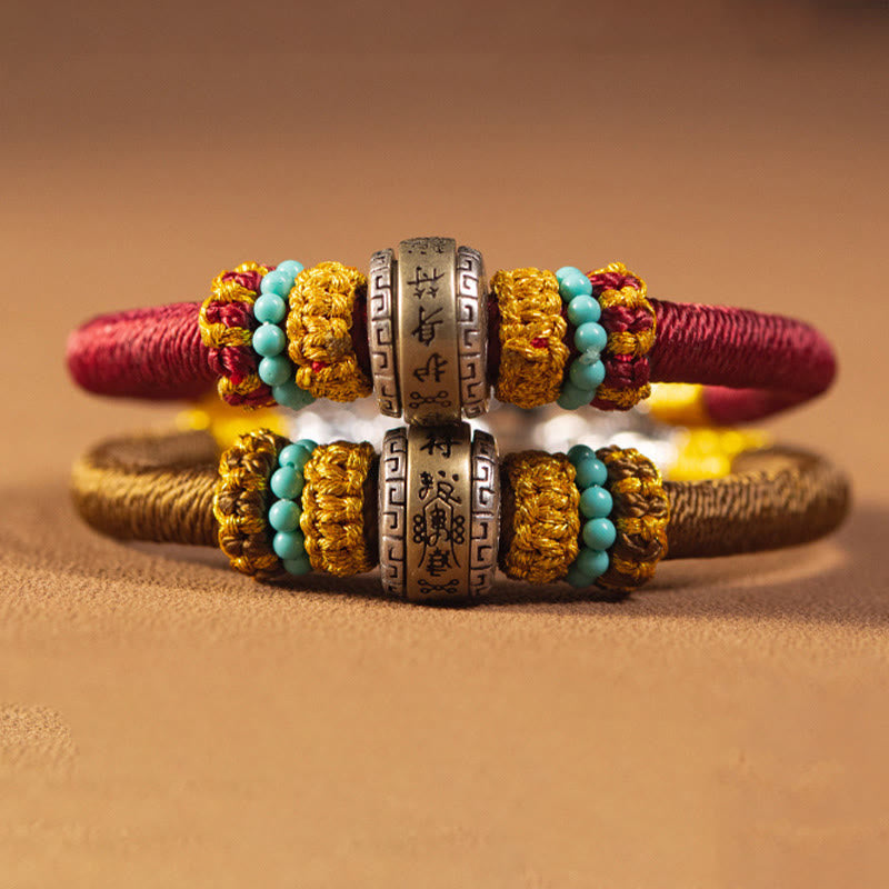 Nimara Ritual Handmade Tibetan Amulet King Kong Knot Luck Protection Braided Bracelet
