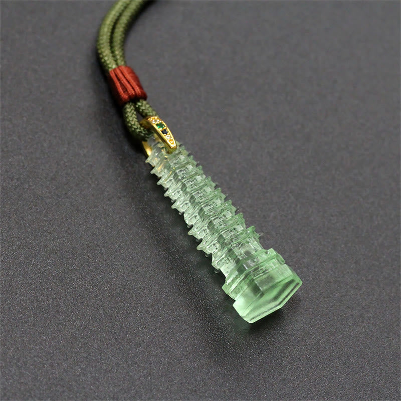Nimara Ritual Liuli Ancient Pagoda Wisdom Necklace