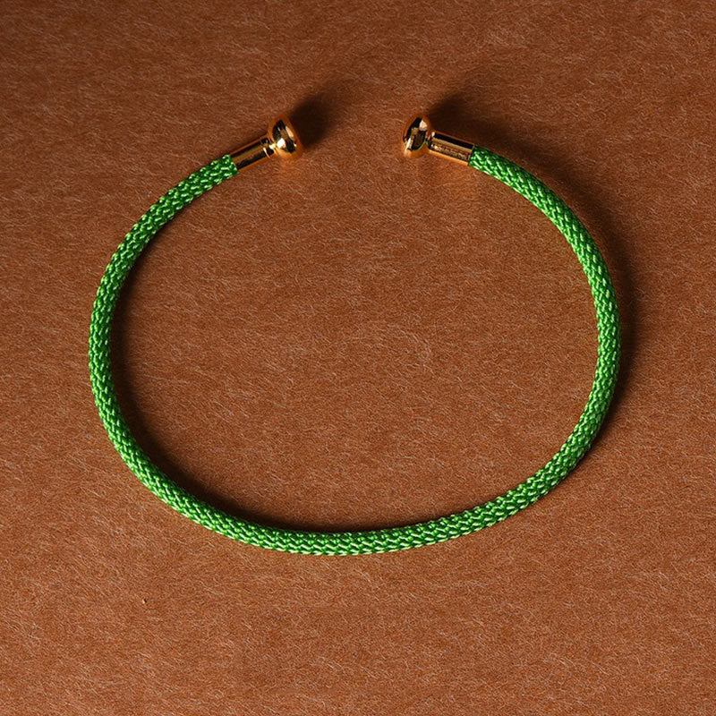 Nimara Ritual Simple Design Handmade Luck Braid String Cuff Bracelet