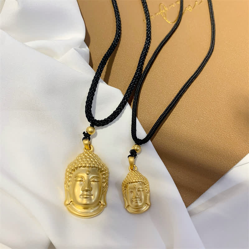 Nimara Ritual Gold Buddha Copper Wealth Necklace Pendant