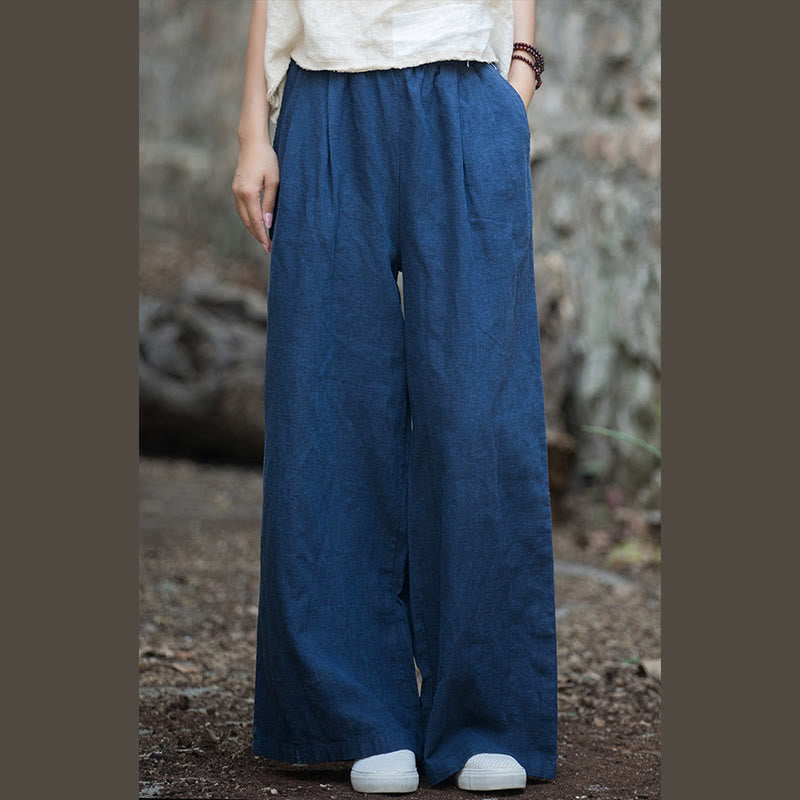 Nimara Ritual Retro Wide Leg Pants Casual Women's Yoga Pants With Pockets