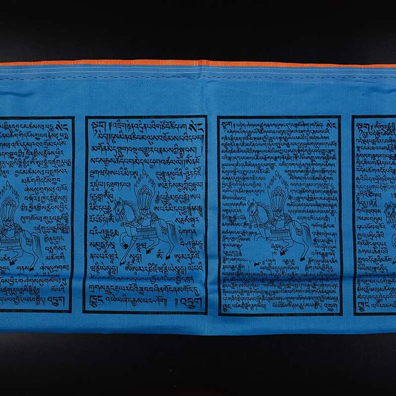 Nimara Ritual Tibetan 5 Colors Windhorse Auspicious Outdoor 25 Pcs Prayer Flag