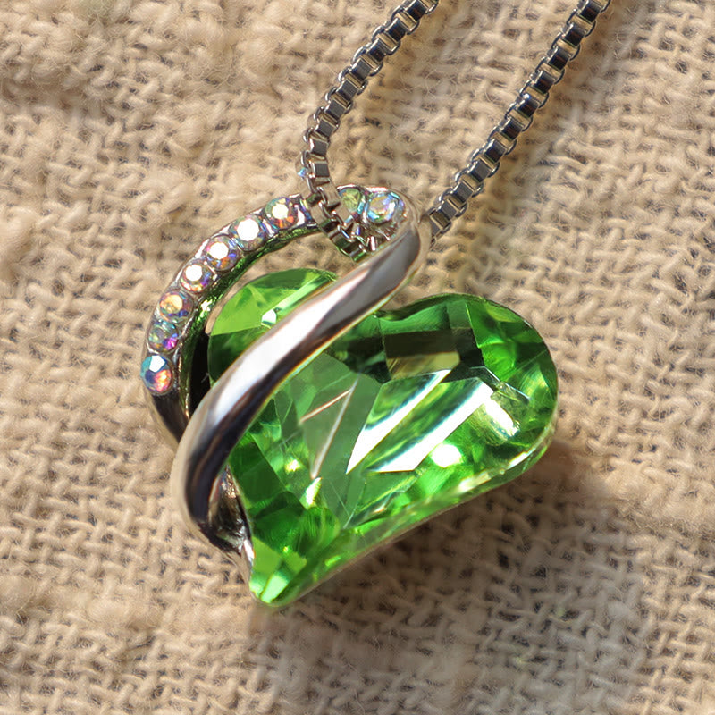Nimara Ritual Love Heart Birthstone Healing Energy Necklace Pendant