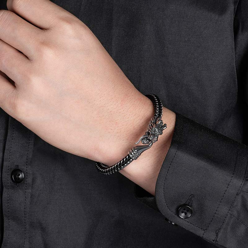 Nimara Ritual Dragon Titanium Steel Protection Luck Bracelet
