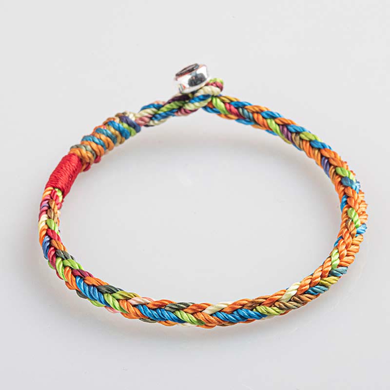 Nimara Ritual "May you be healthy and happy" Lucky Multicolored Bracelet Includes Gift Message Card