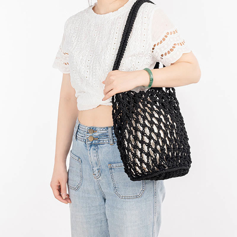 Nimara Ritual Hand-woven Cotton Thread Shoulder Bag Handbags