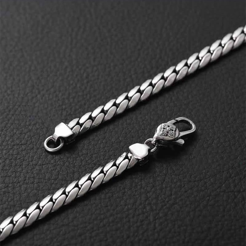 Nimara Ritual Double Dorje Vajra Strength Punk Copper Chain Bracelet Necklace
