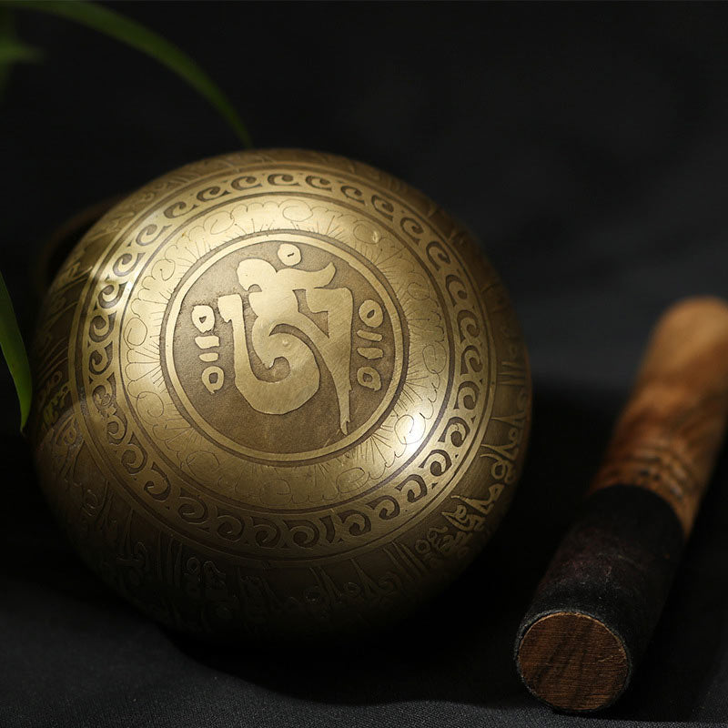 Nimara Ritual Tibetan Meditation Sound Bowl Handcrafted for Healing and Mindfulness Singing Bowl Set