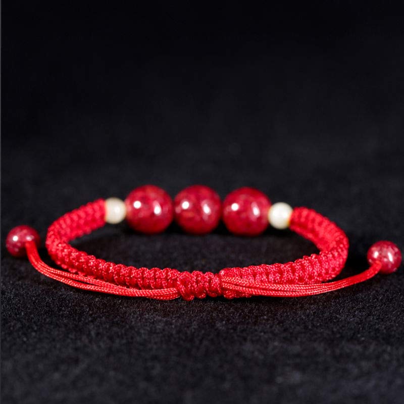 Nimara Ritual Cinnabar Blessing Red String Bracelet For Kids