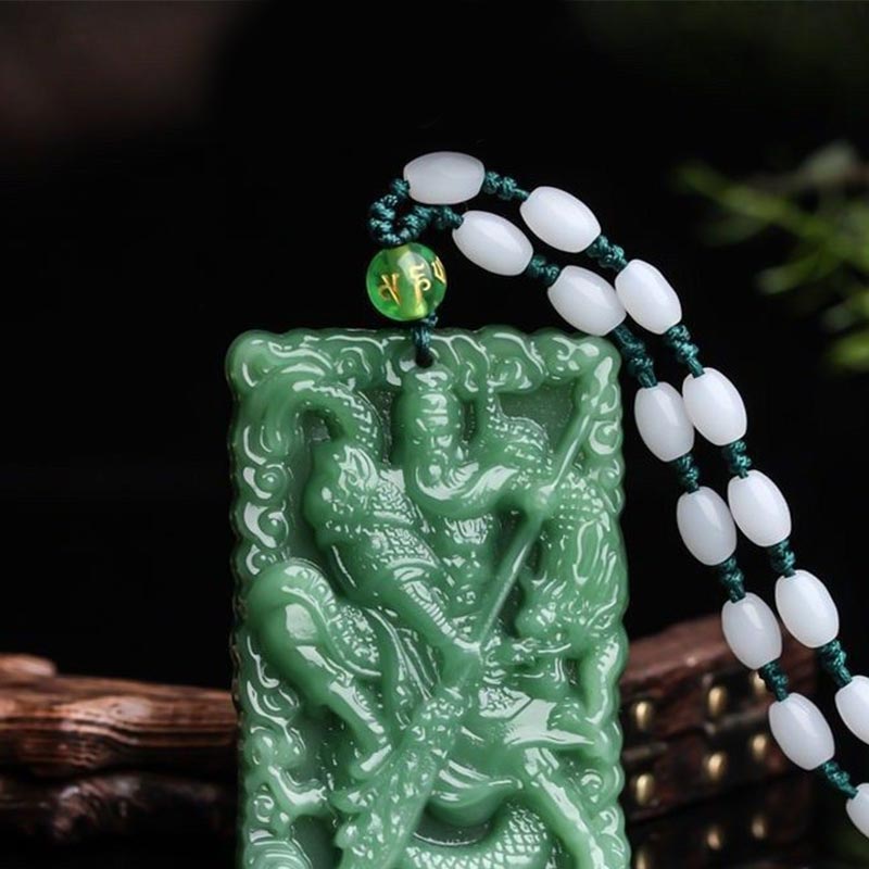 FengShui Lord Guan Protection Necklace Pendant
