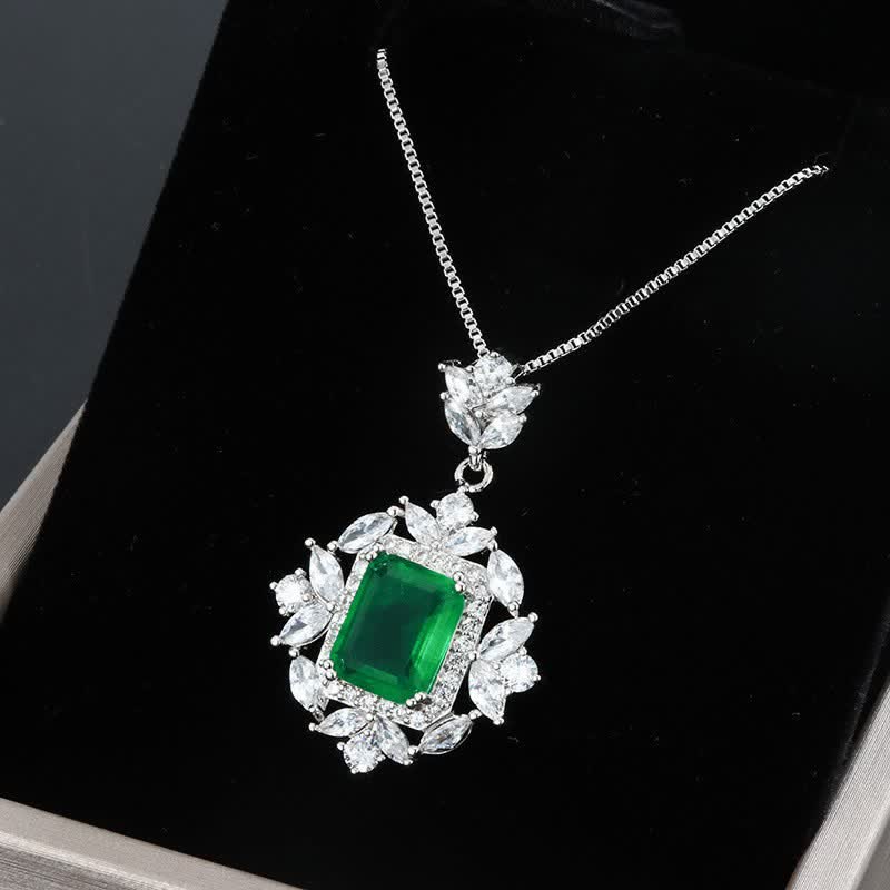 Nimara Ritual Emerald Crystal Red Corundum Confidence Courage Ring Earrings Necklace Pendant