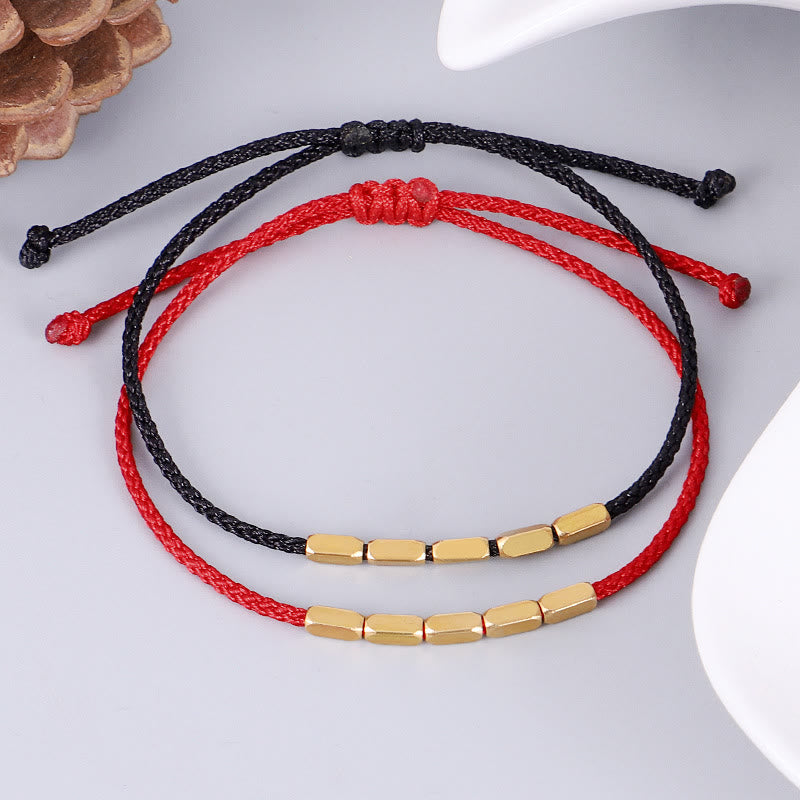 Nimara Ritual Handcrafted Copper Bead Protection Braided String Bracelet