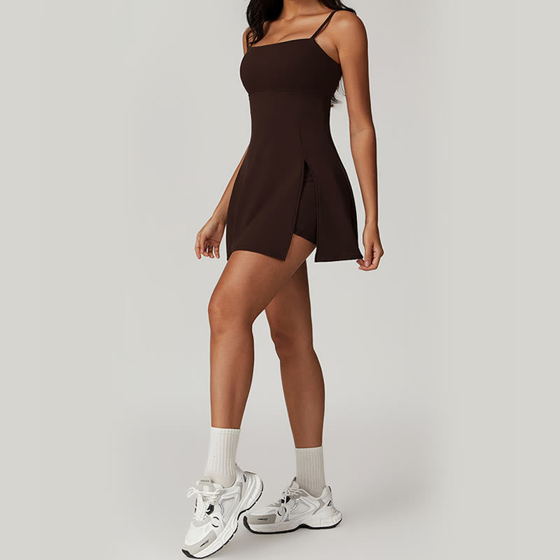 Nimara Ritual Solid Backless Tennis Yoga Women Sports Dress