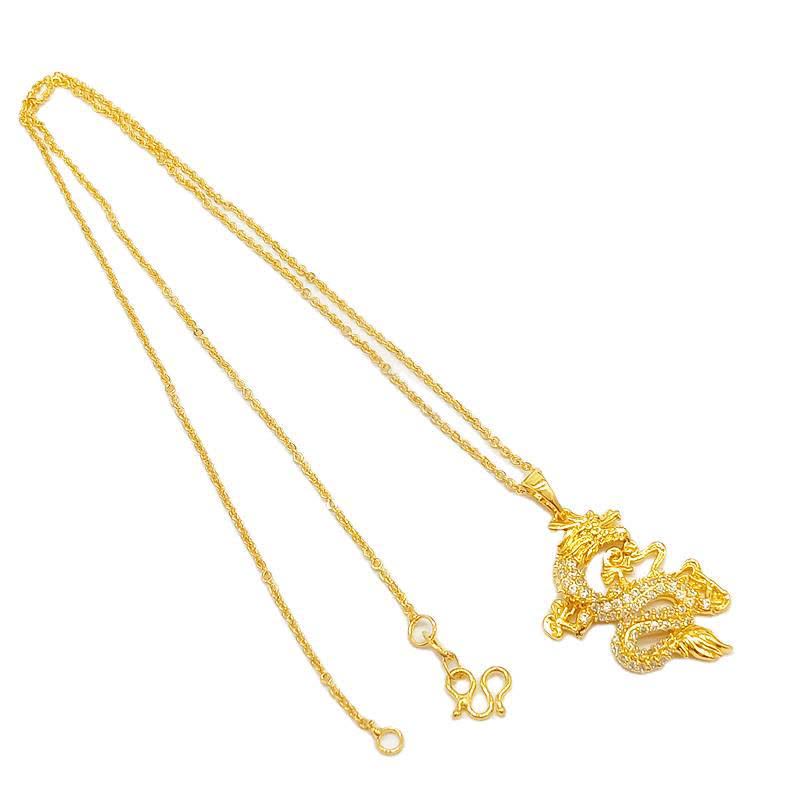 Nimara Ritual Gold Dragon Protection Necklace Pendant