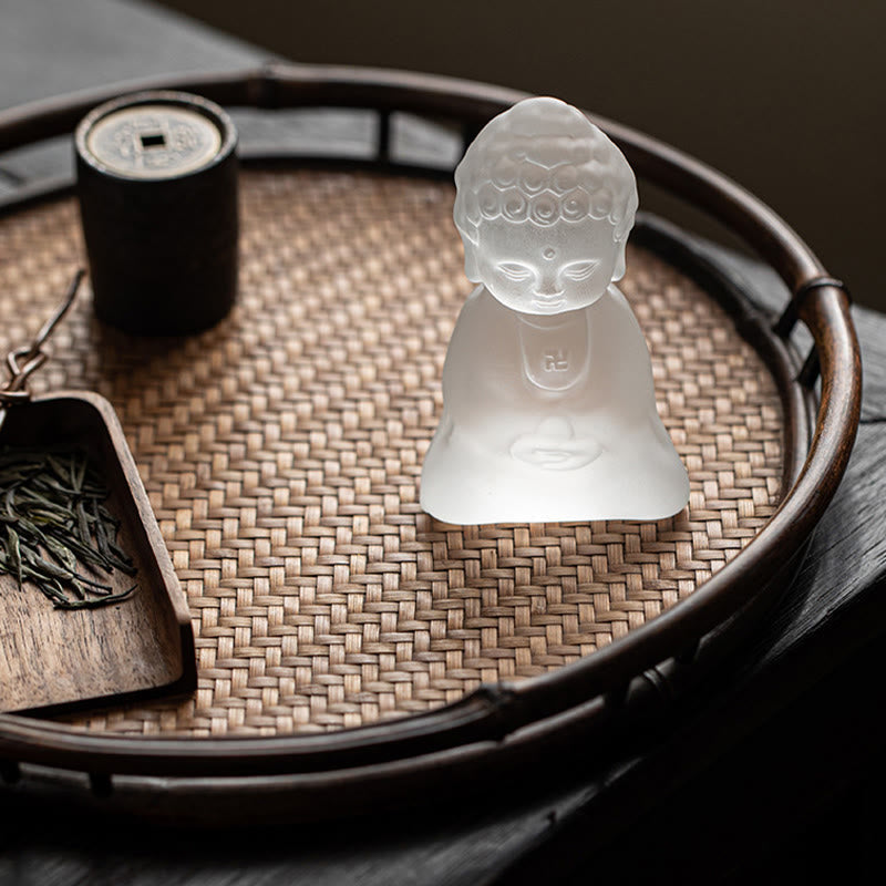 Nimara Ritual Mini Tathagata Buddha Liuli Serenity Desk Decoration