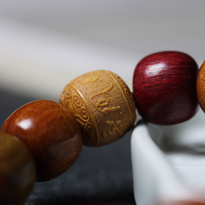 Nimara Ritual Tibet Various Wood Om Mani Padme Hum Purity Bracelet