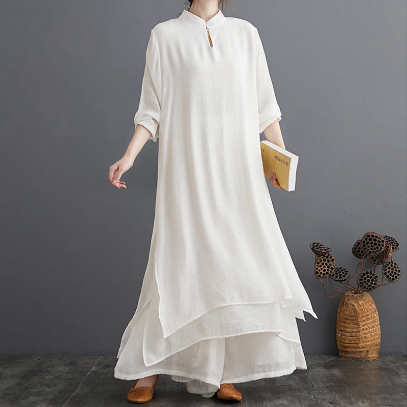 Nimara Ritual Simple Pattern Meditation Prayer Spiritual Zen Practice Yoga Clothing Women's Set