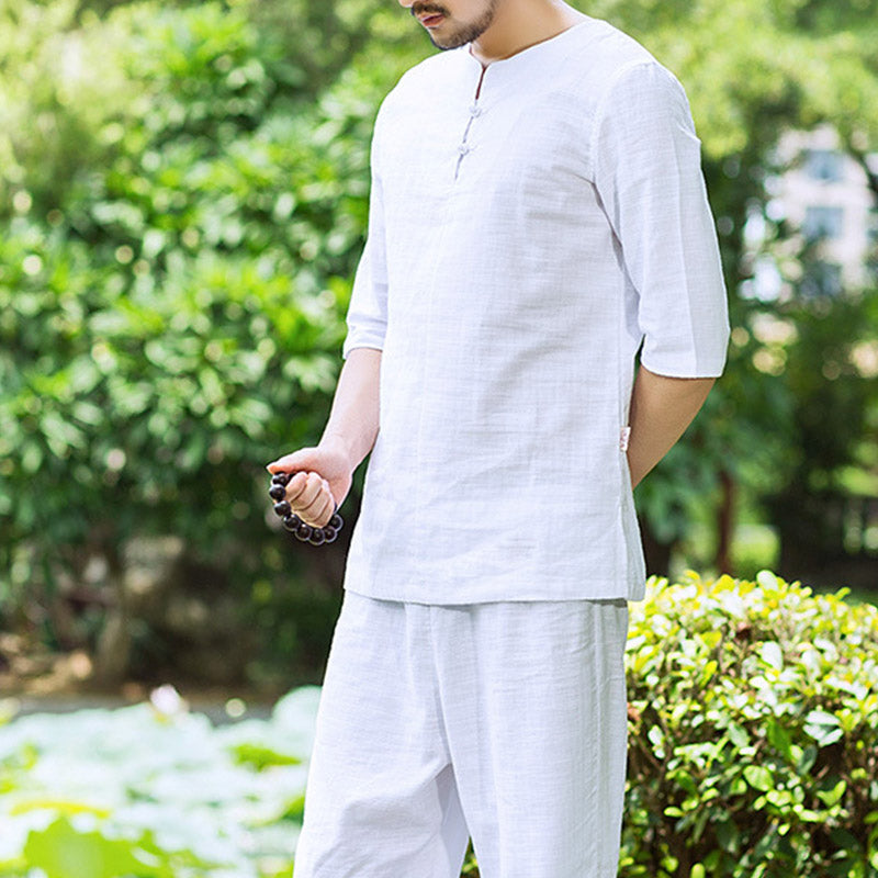 Nimara Ritual Meditation Prayer Spiritual Zen Practice Uniform Clothing Men's Set