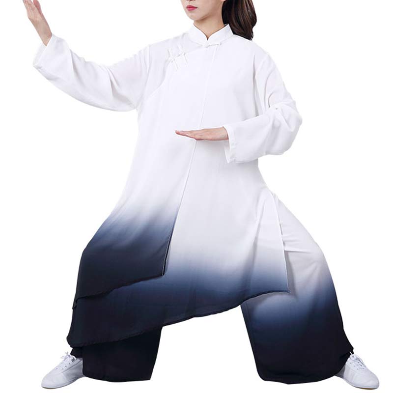 Nimara Ritual Gradient Painting Meditation Prayer Spiritual Zen Tai Chi Qigong Practice Unisex Clothing Set