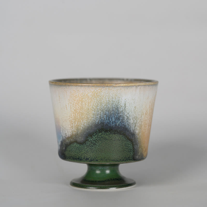 Nimara Ritual Vintage Furnace Transmutation Kiln Porcelain Teacup Kung Fu Tea Cup