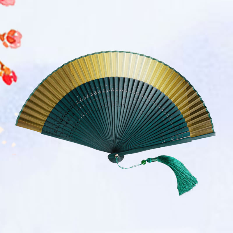 Nimara Ritual Gradient Handheld Bamboo Folding Fan