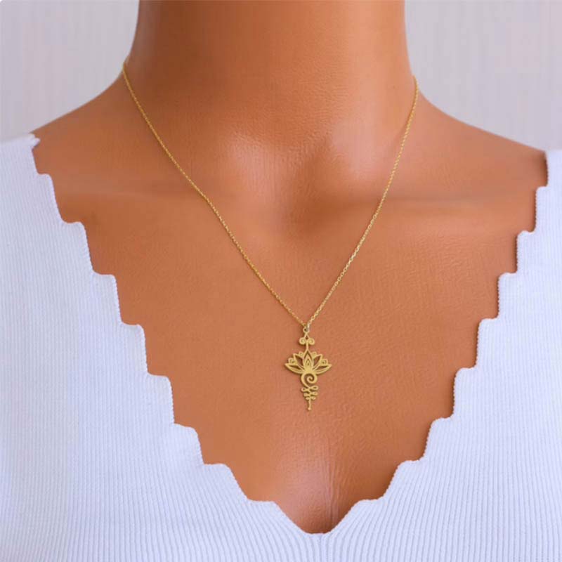 Nimara Ritual Lotus Luck Wealth Necklace Pendant