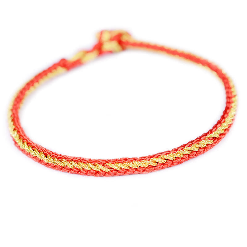 Nimara Ritual Two-Color Rope Handcrafted Eight Thread Peace Knot Bracelet