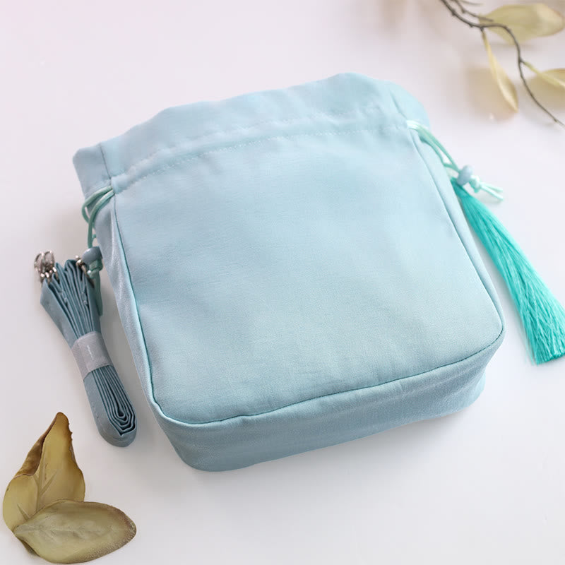 Nimara Ritual Embroidered Flowers Wisteria Lily Cotton Linen Tote Crossbody Bag Shoulder Bag Handbag