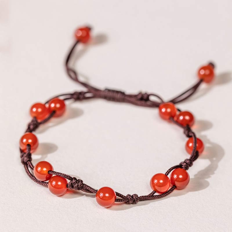 Nimara Ritual Red Agate Moss Agate Cinnabar Calm Bracelet